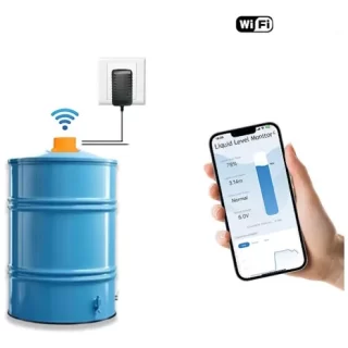 Medidor De Nivel De Liquido o Solidos Tanque de reserva Agua Wifi Inalámbrico