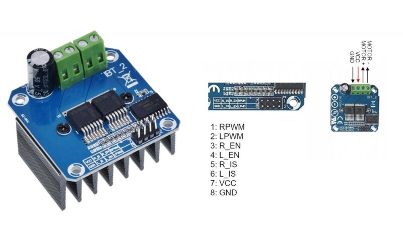 Control De Motor De Alta Potencia Bts7960 Puente H 43A Arduino - Imagen 6